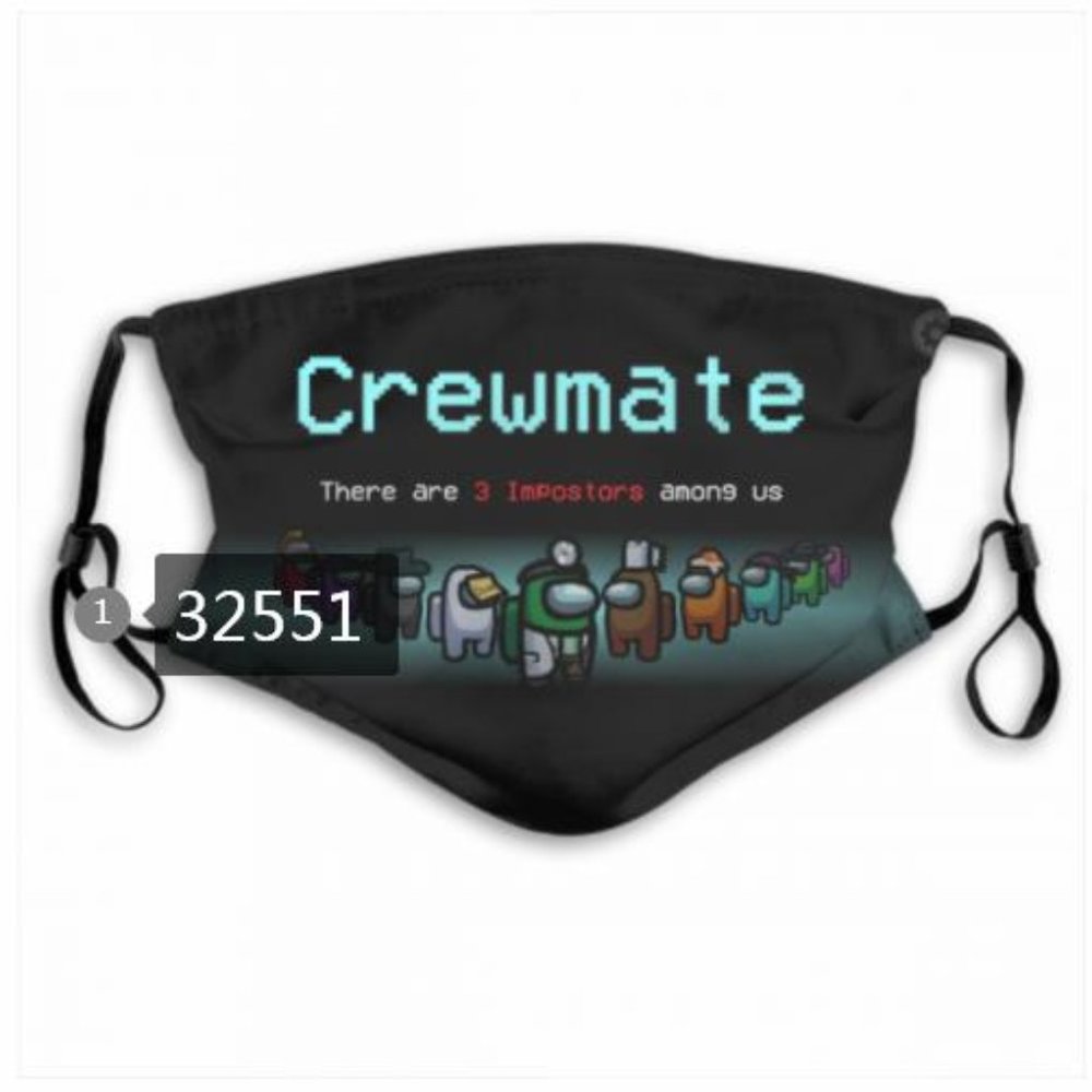 Among Us Crewmate Imposters Mask w/2 Filters